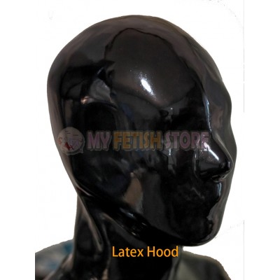 (DM873)100% natural full head human face latex mask rubber hood with eyes lenses suffocate Mask fetish wear